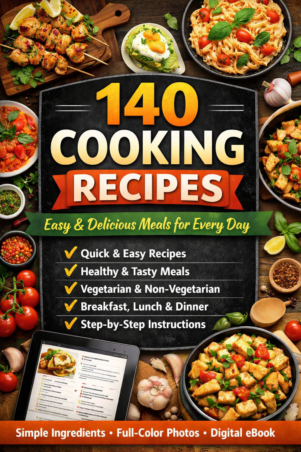 140 Cooking Recipes-Easy & Delicious Meals for Every Day