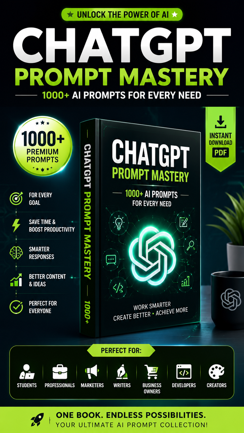 ChatGPT Prompt Mastery-1000+ AI Prompts for Every Need