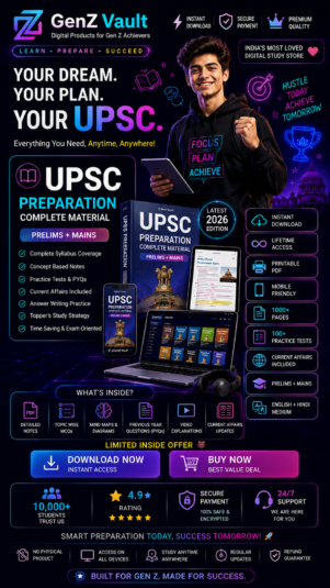 🚀 UPSC Preparation Complete Material-Prelims+Mains 2026 Edition