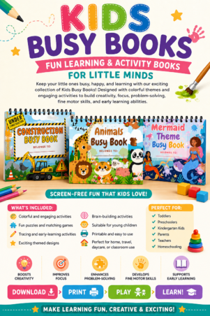 📚 Kids Busy Books – Fun Learning & Activity Books for Little Minds