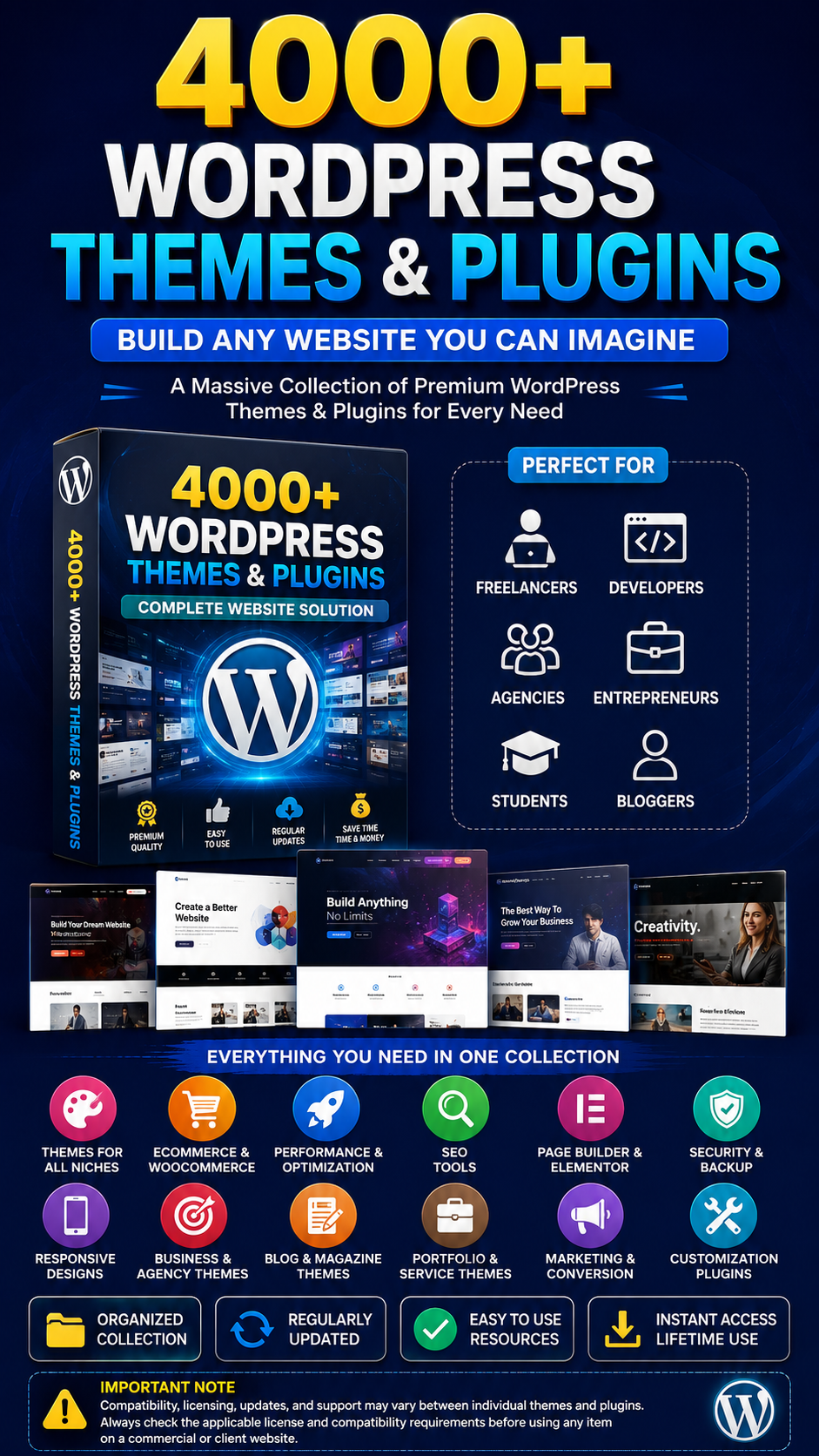 4000+ WordPress Themes & Plugins