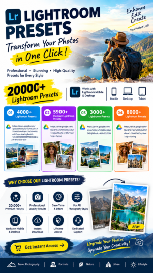 📸 20,000+ Lightroom Presets